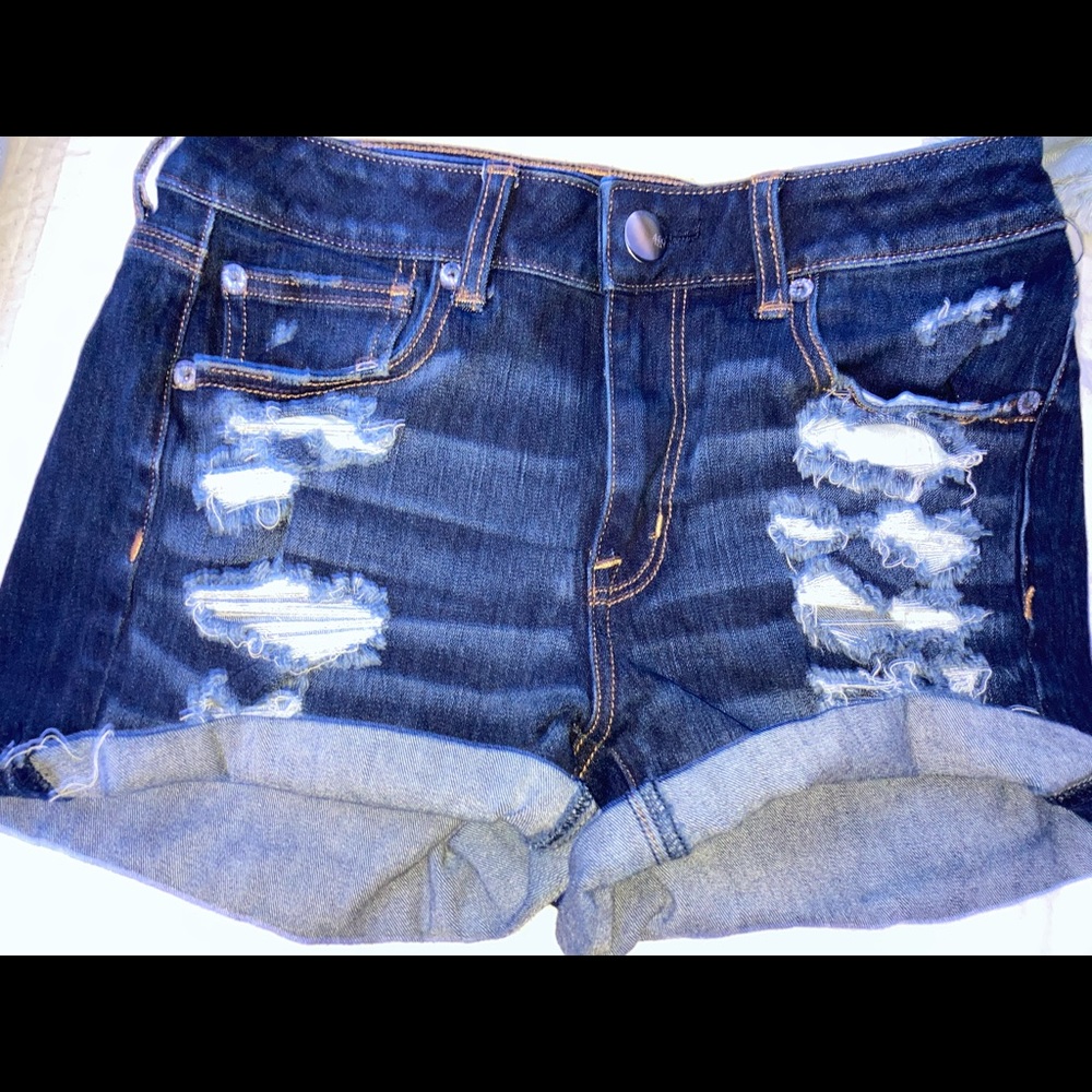 Ripped American Eagle shorts